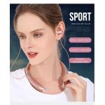 Wholesale Premium Sports Over the Neck Wireless Bluetooth Stereo Headset V8 (Rose Gold)